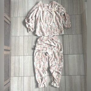 Floral Pajama Set with Bows